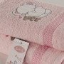 Комплект полотенец детский "KARNA" BAMBINO-SLON Розовый 50x70-70х120