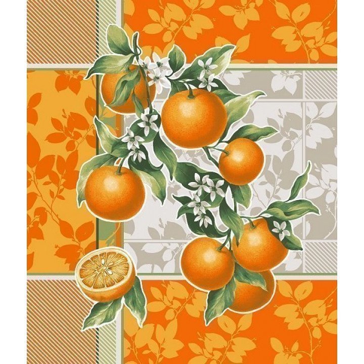 Полотенце вафельное Апельсиновый сад 50х60