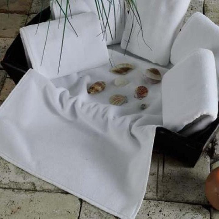 Полотенце махровое гостиничное "KARNA" EPONJ Белое 50х90
