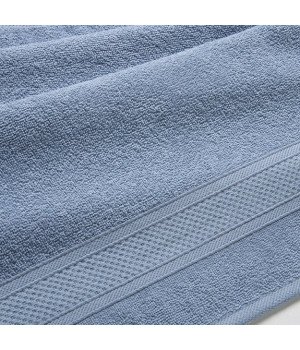 Полотенце махровое "УзТекс" Серо-голубое 40х70
