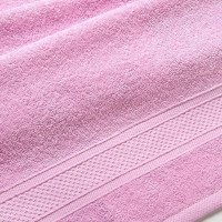 Полотенце махровое "УзТекс" Светло-розовое 70х140